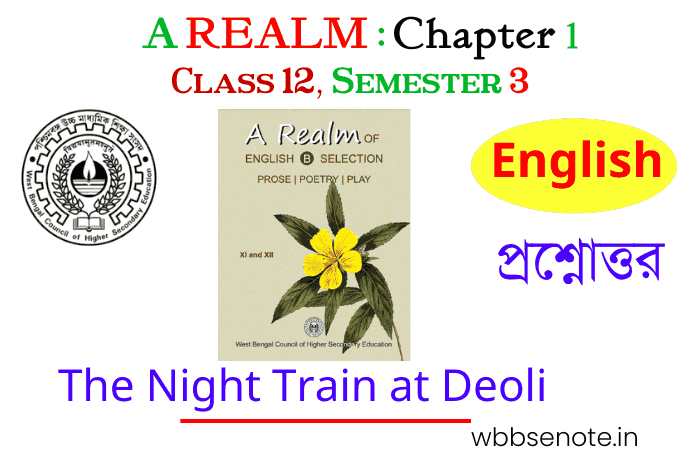 The Night Train at Deoli | All Activity and Questions Answers