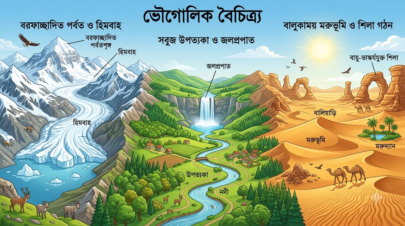 মাধ্যমিক ভূগোল প্রথম অধ্যায় – বহির্জাত প্রক্রিয়া ও তাদের দ্বারা সৃষ্ট ভূমিরূপ | সম্পূর্ণ প্রশ্নোত্তর, Trick ও Table সহ | WBBSE Class 10