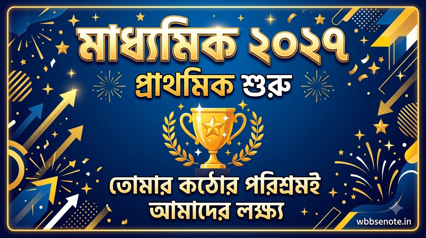মাধ্যমিক রুটিন ২০২৭ প্রকাশিত — বিষয়ভিত্তিক তারিখ, সময়সূচি ও PDF | WBBSE Madhyamik Routine 2027